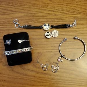 Disney Mickey Mouse Bracelets & Earrings Collection, Lot of 7